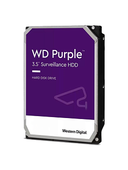 HDD Western Digital WD Purple 3.5", 3 Тб, SATA III, 5400 об/мин, для видеонаблюдения