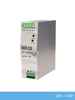 Блок питания Bezteni NDR-120-24 24В 120Вт 5A КПД 89% IP20