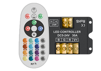 Контроллер с пультом RF KP-313 3CH 30A 5-24V 1 зона