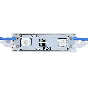 Светодиодный модуль STD5050 2LED 12В 0.6Вт 120гр. IP65 синий (20 шт)