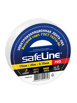 Изолента Safeline 19/20 белый