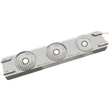 Светодиодный модуль высокоэффективный RoRi 3LED 12В 1.08Вт 160-170Лм 170гр IP65 белый 7500K