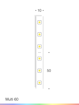 Светодиодная лента IP33 12В SPI SMD 5050 60LED 18Вт RGBW управляемая, TM1814 (катушка 5 м)