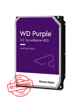 HDD Western Digital WD Purple 3.5", 4 Тб, SATA III, 5400 об/мин, для систем видеонаблюдения, REF