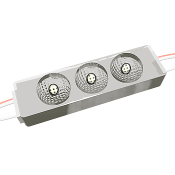 Светодиодный модуль для тонких шрифтов RoRi 3LED 12В 0.72Вт 160гр IP67 синий
