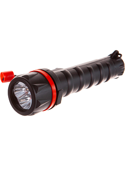 Фонарь резиновый "РЕКОРД" ММ-0203 (2хLR6) (3 светодиода)