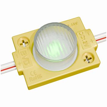 Модуль для торцевой засветки 1LED 12В 1.5Вт 130Лм 15x45гр. SMD3030 желтый (20 штук)
